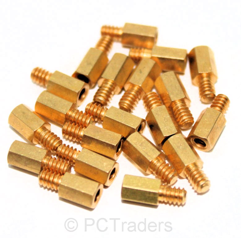 20x 6.5mm Brass Standoff 632 M3 PC Case Motherboard Risers