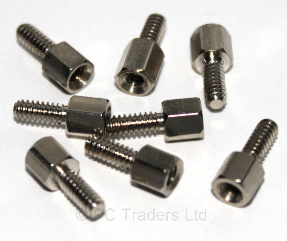 8x 440 Hex Standoff Jackscrew Screwnut VGA DVI DSub Motherboard Screws eBay
